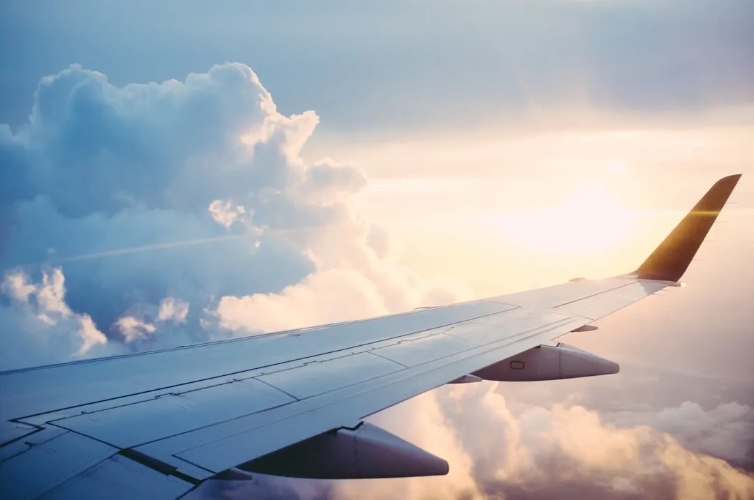Avión de pasajeros en vuelo de crucero a gran altitud