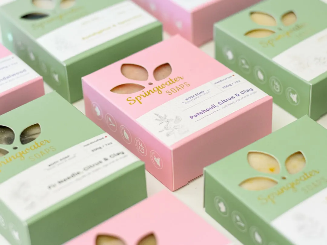 Embalaje de producto con marca personalizada