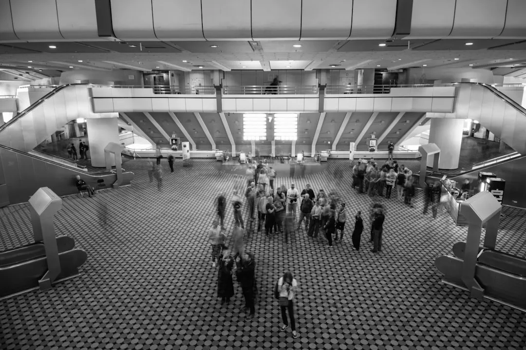 Multitud en un evento de expo