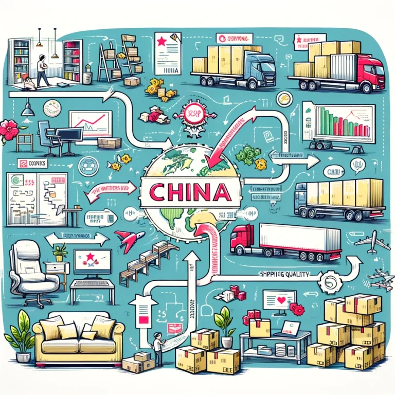 Importación de muebles desde China - exhibición en sala de muestras