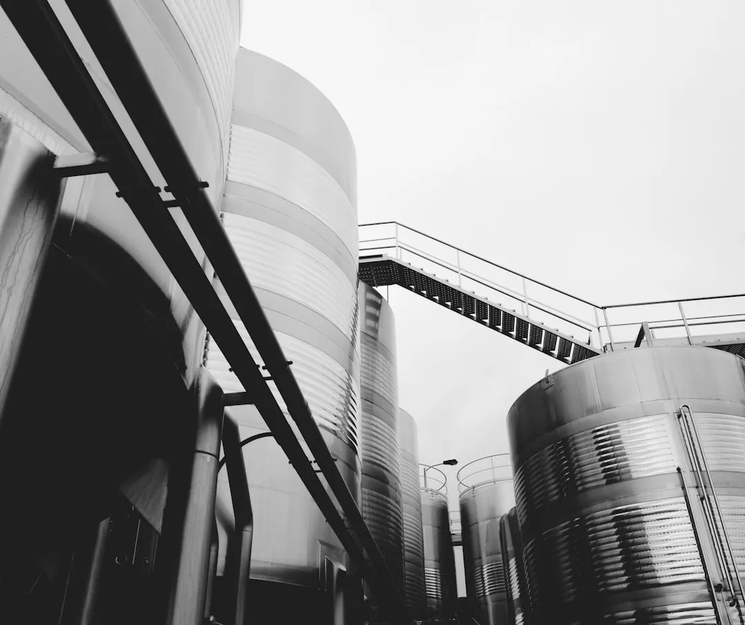 Barriles de productos químicos industriales