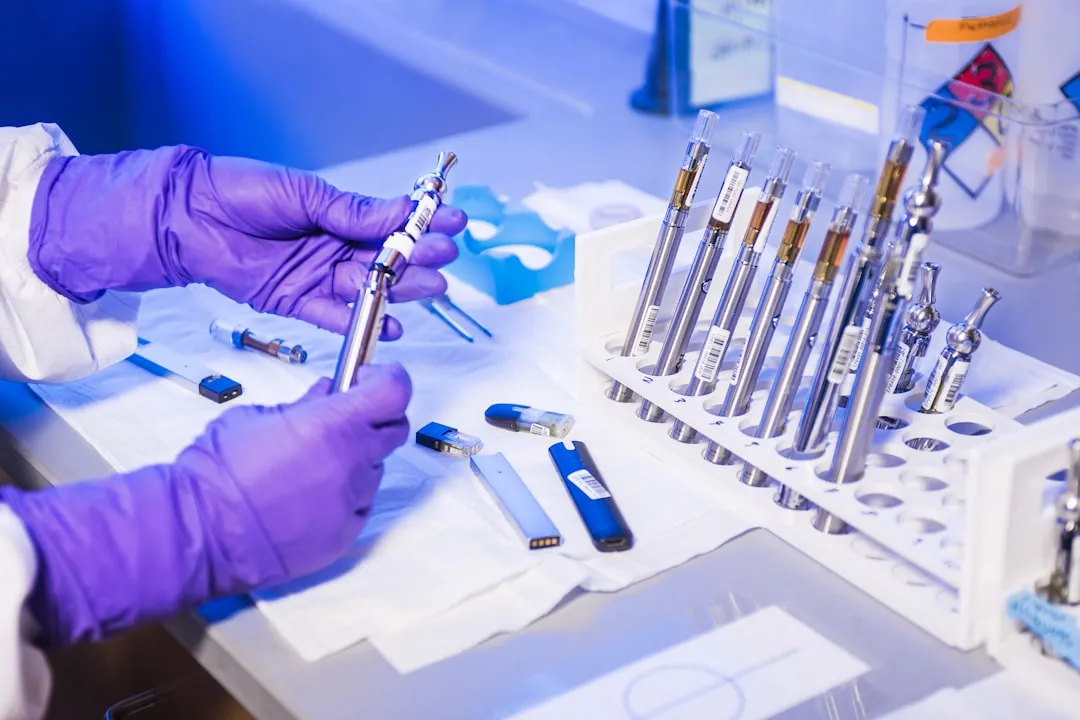 Pruebas de productos en un laboratorio