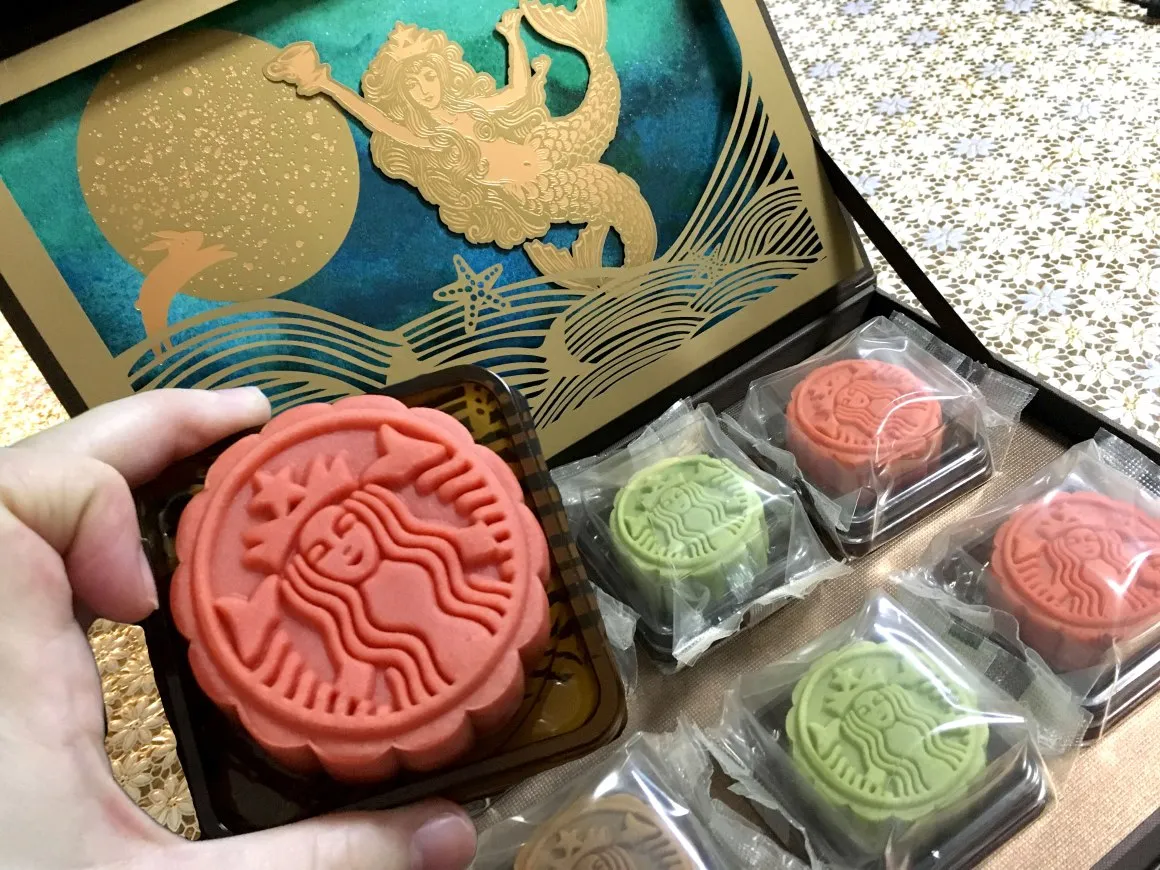 Pasteles de luna de Starbucks para el Festival de Medio Otoño