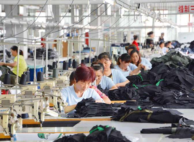Planta de fabricación textil en China